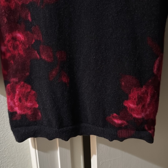 Talbots pure cashmere rose 3/4 sleeve sweater - Picture 5 of 10